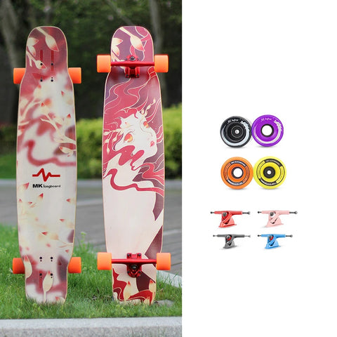 FENGYUAN Wholesale Custom Low MOQ Freestyle Canadian Maple Dancing Longboard Skateboard