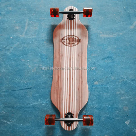 Maples Long Board  Bamboo Back Downhill Skateboard    Factory Manufacturer Skateboard Trucks and Wheels