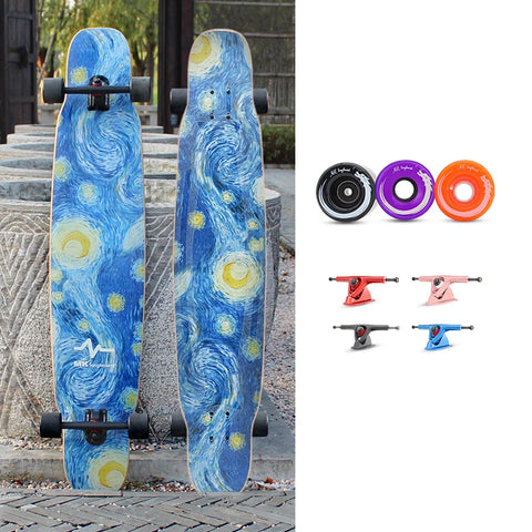 FENGYUAN Wholesale Custom Low MOQ Freestyle Canadian Maple Dancing Longboard Skateboard